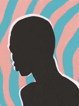 Pelcasa Anonymous Portrait In Neon Lights - 30x40 cm