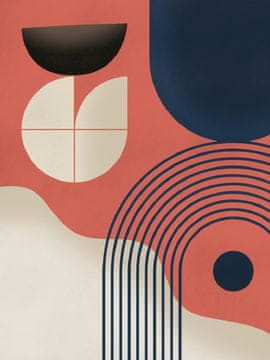 Pelcasa Mid Century Painting - 21x30 cm