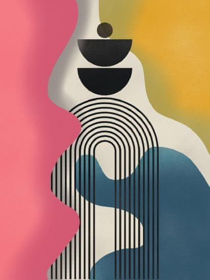 Pelcasa Mid Century Geometric Tricolor - 30x40 cm