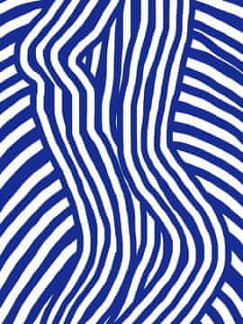 Pelcasa Blue And White Striped Nude - 50x70 cm
