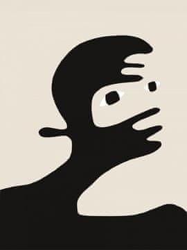 Pelcasa Black Portrait Cut Out - 70x100 cm