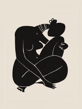 Pelcasa Baby Curl African Nude In Black - 21x30 cm