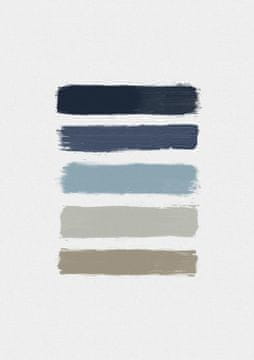 Pelcasa Blue A Taupe Stripes - 70x100 cm