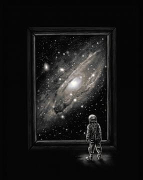 Pelcasa Looking Through A Masterpiece - 30x40 cm