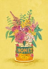 Pelcasa Flowers In A Vintage Honey Can - 50x70 cm 