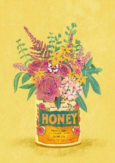 Pelcasa Flowers In A Vintage Honey Can - 70x100 cm