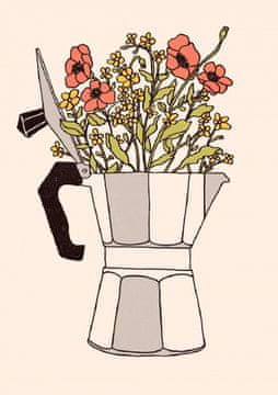 Pelcasa Moka Flowers - 30x40 cm