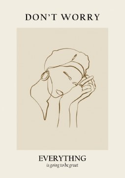 Pelcasa Modern Line Portrait - 50x70 cm