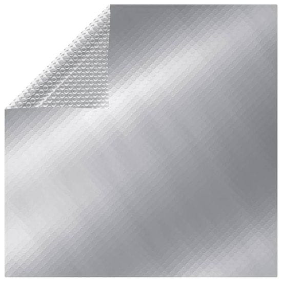 Vidaxl Pokrivalo za bazen srebrno 400x200 cm PE
