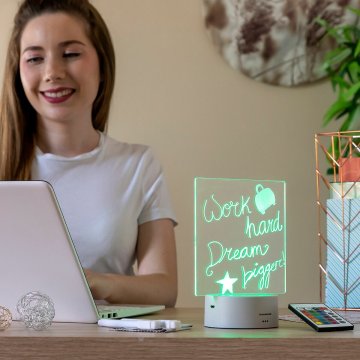 UNBRANDED LED tabla za beležke in sporočila Lemo InnovaGoods