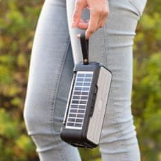 InnovaGoods Brezžični zvočnik s solarnim polnjenjem in LED svetilko Sunker InnovaGoods 