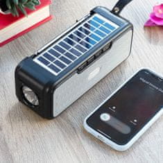 InnovaGoods Brezžični zvočnik s solarnim polnjenjem in LED svetilko Sunker InnovaGoods 
