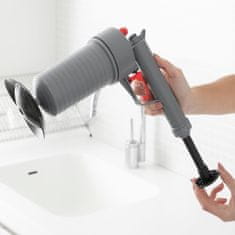 UNBRANDED Universal Compressed Air Unblocking Gun with Adaptors KlinGun InnovaGoods 