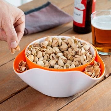 UNBRANDED 2-in-1 Snack Bowl InnovaGoods 2 Pieces