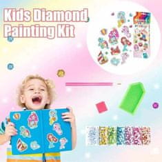 Netscroll Ustvarjalni set za nanašanje barvnih diamantov na nalepke, diamantno risanje, odlična ideja za darilo, SparkleStickers