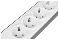 Belkin Belkin BSV401VF2M prenapetostna zaščita Bela 4 vtičnice 2 m