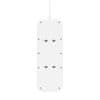 Belkin Connect 8-mesto AC podaljšek z 2m kablom in USB polnjenjem, bel, montaža na steno, 2 leti garancije