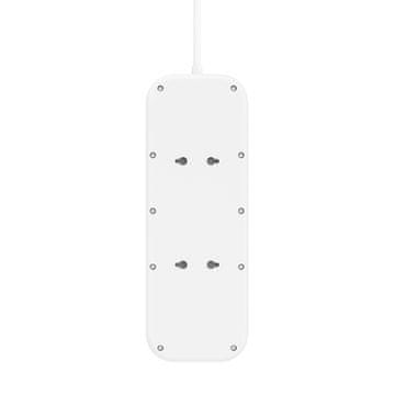 Belkin Belkin Connect 8-mesto AC podaljšek z 2m kablom in USB polnjenjem, bel, montaža na steno, 2 leti garancije