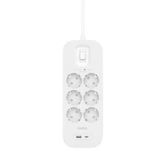 Belkin Belkin Connect White 6 AC vtičnic(e) 2 m