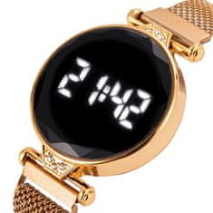 Cool Mango Luksuzna pametna ura - Luxurywatch, rožnato zlata