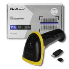 Qoltec Qoltec 50862 Brezžični laserski skener črtne kode 1D | 2,4 GHz