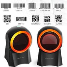 Qoltec Qoltec 50857 Žični namizni čitalnik črtne kode 1D | 2D