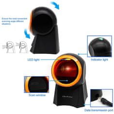 Qoltec Qoltec 50857 Žični namizni čitalnik črtne kode 1D | 2D