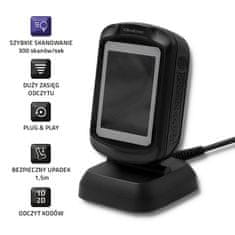 Qoltec Qoltec 50864 Namizni skener QR in črtne kode | USB
