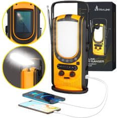 No Name Extralink Power Ranger EPS-6000 | Power Bank | 6000 mAh, FM radio, LED luč, dinamo, sončna plošča