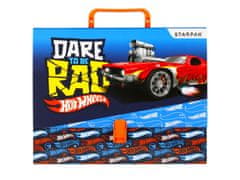 STARPAK Hot Wheels Modra mapa z ročajem, mapa za otroke, trdna A4, 32x25x6 STARPAK 