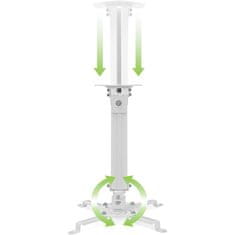Techly Techly Podaljšek stropne podpore za projektor 545-900 mm srebrn ICA-PM 18M