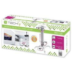 Techly Raztegnljiv podporni nosilec za projektor Techly ICA-PM 18S - srebrn, višina 380-580 mm, nosilnost do 13,5 kg