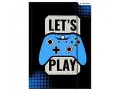 STARPAK Let's Play Črna mapa z elastiko A4 PAD STARPAK 