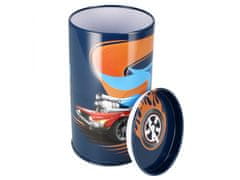 STARPAK Metalna škatla za varčevanje Hot Wheels, okrogla škatla za fanta STARPAK 