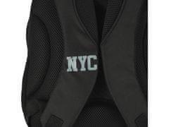 STARPAK New York črn mladinski nahrbtnik, nahrbtnik za fante 43x35x21cm STARPAK, utrjen