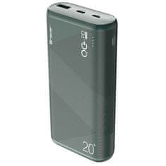 Tracer TRACER TRABAT47095 Powerbank Zunanja baterija 20000 mAh 1x USB-C PD 20W 1x USB QC 3.0 Zelena
