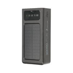 Extralink Extralink Powerbank EPB-093 30000mAh črna sončna banka energije, USB-C