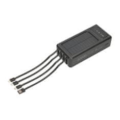 Extralink Extralink Powerbank EPB-093 30000mAh črna sončna banka energije, USB-C