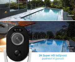 Reolink ARGUS B330 IP kamera, 2K, WiFi, baterija, nočno snemanje, aplikacija