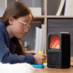 UNBRANDED 3D Flame Effect Tabletop Heater Flehatt InnovaGoods 