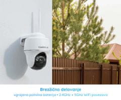 Reolink Argus B440 IP kamera, 4K UHD, WiFi, nočno snemanje
