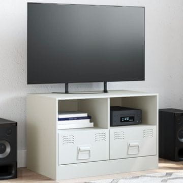 Vidaxl vidaXL TV stojalo belo 67x39x44 cm jeklo