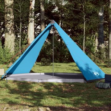 Vidaxl vidaXL Družinski šotor Teepee za 8 oseb, moder, vodoodporen