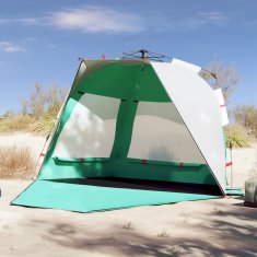 Vidaxl vidaXL Šotor za na plažo za 3 osebe, morsko moder, hitro postavljen, vodoodporen