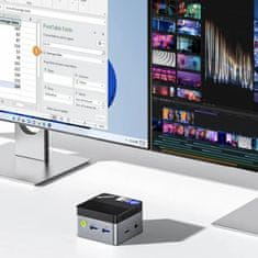 GMKtec računalnik mini PC G5 Intel N97 12GB RAM DDR5 256GB črn NucBox