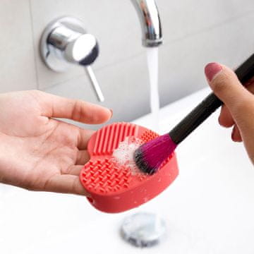 UNBRANDED Čistilo za čopiče za ličila Heart InnovaGoods