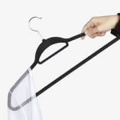UNBRANDED Obešalnik za oblačila 20 kosov - črn Ruhhy 22536 