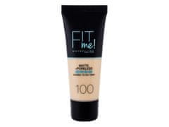 Maybelline Maybelline - Fit Me! Matte + Poreless 100 Warm Ivory - For Women, 30 ml 