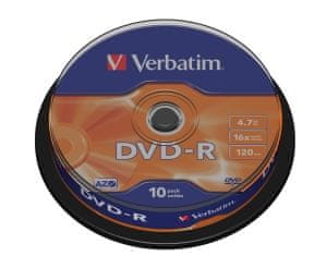 DVD-R(10-pack)Spindl/MattSlvr/16x/4.7GB