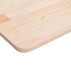 Vidaxl Kopalniški pult 80x40x1,5 cm neobdelana trdna hrastovina